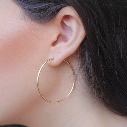 40Mm Big Circle Hoop Earrings for Women Large Stainless Steel Earring Women Hyperbole Earrings Fashion Jewellery