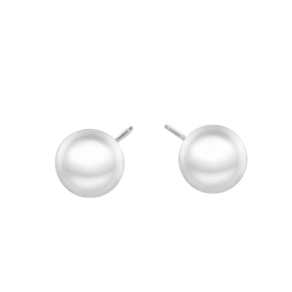 Emanco Korean Style Diameter 6MM Small Stud Earrings for Women Imitation Pearl Hypoallergenic Earings Fashion Jewelry