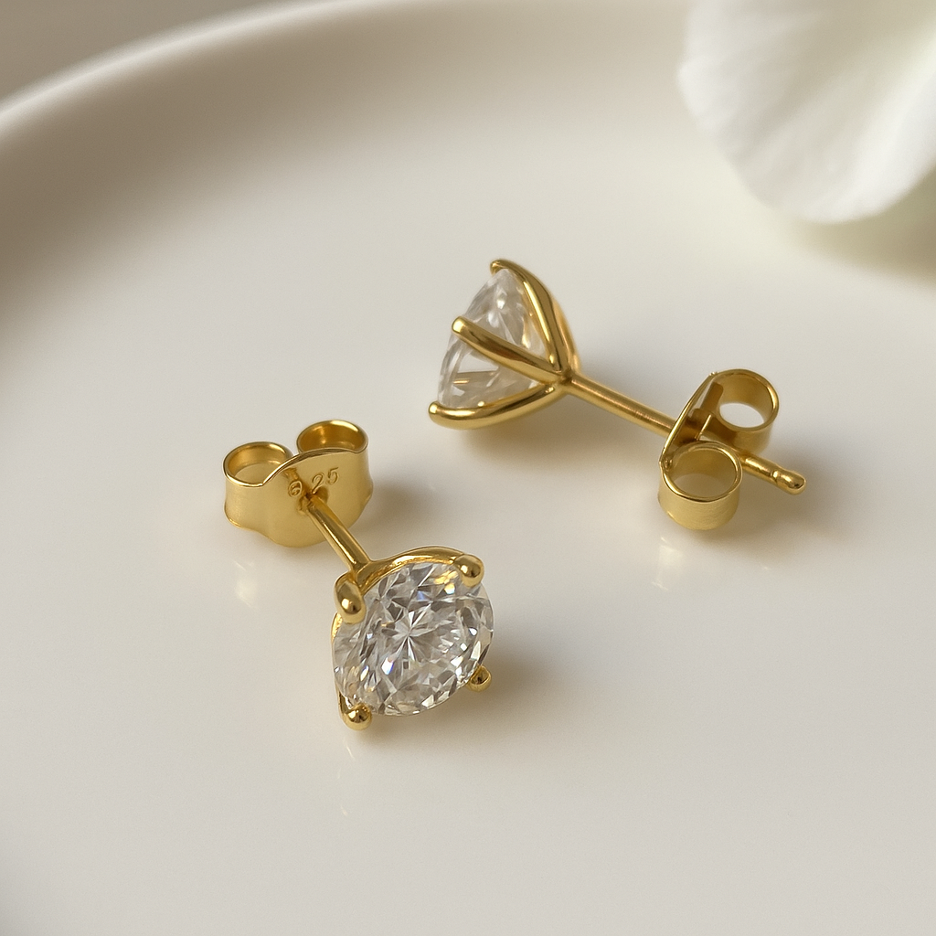 Solara Moissanite Studs