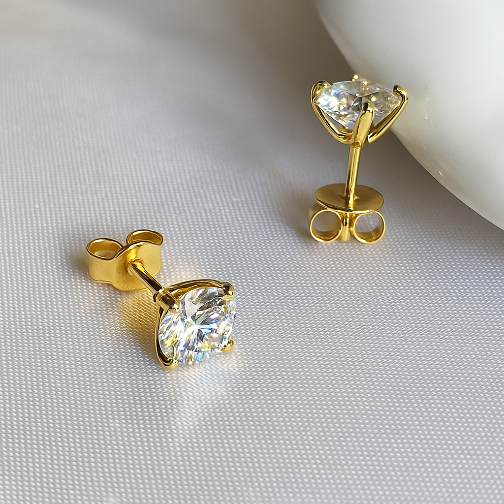 Solara Moissanite Studs