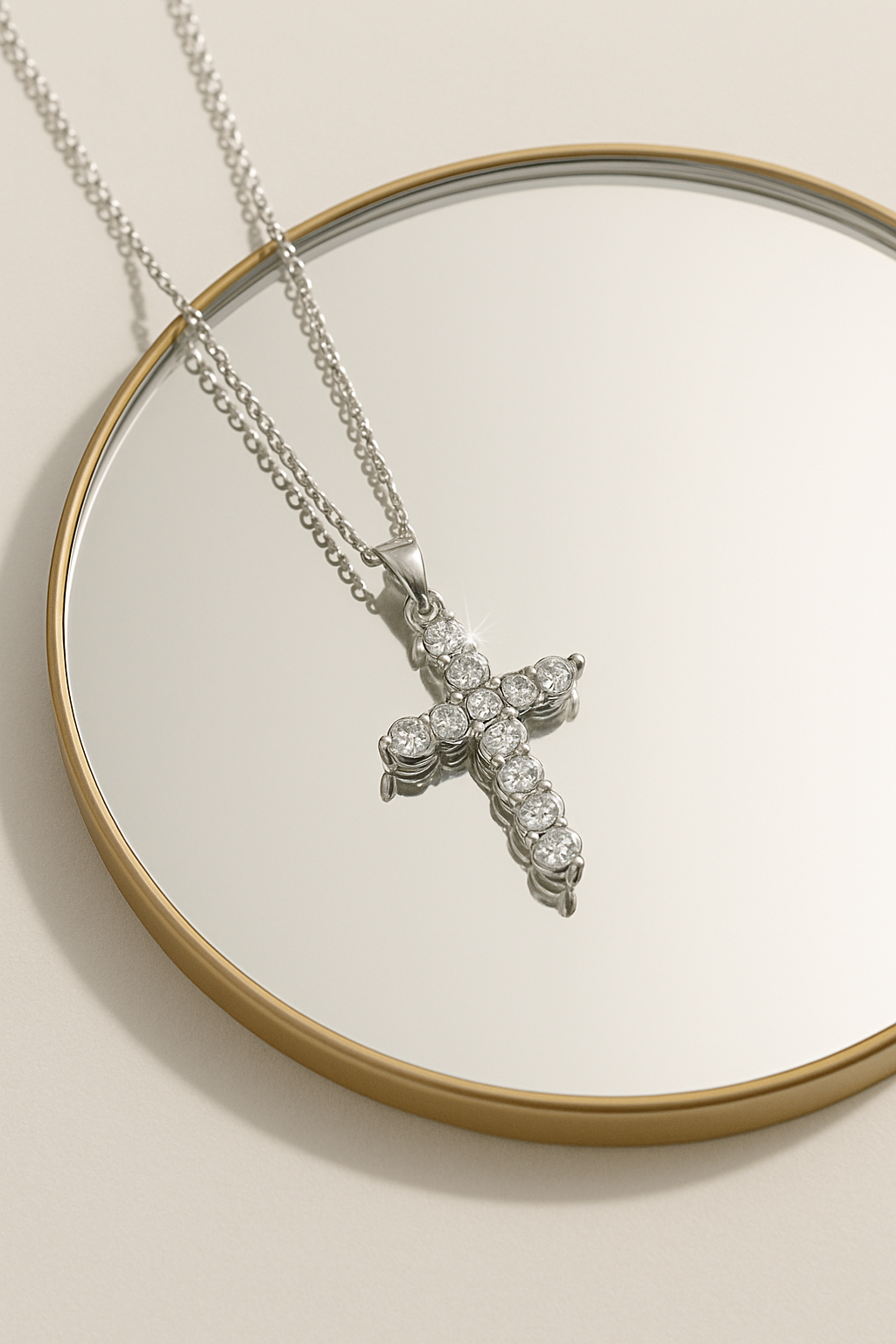 Eternal Cross Moissanite Necklace