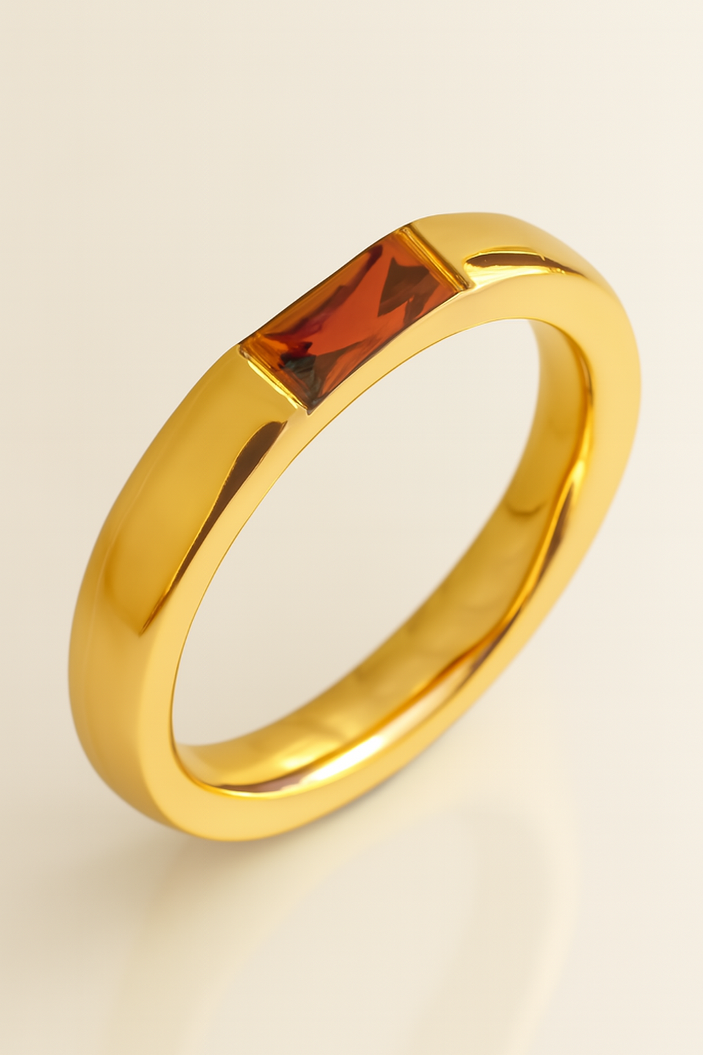Radiant Birthstone Ring
