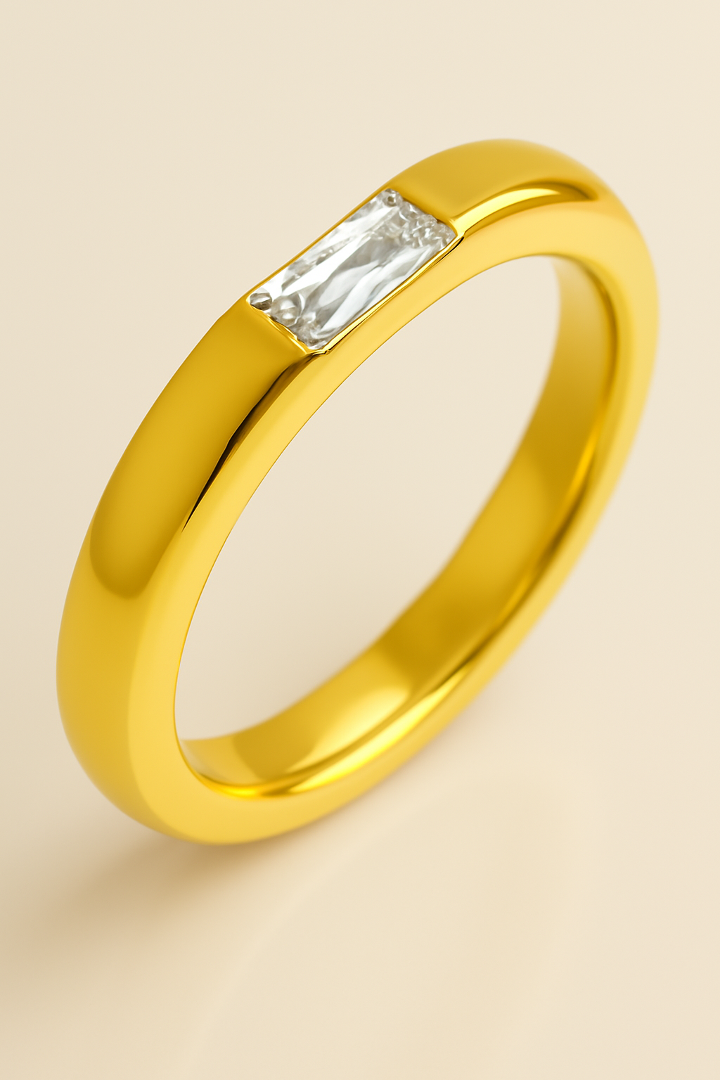 Radiant Birthstone Ring