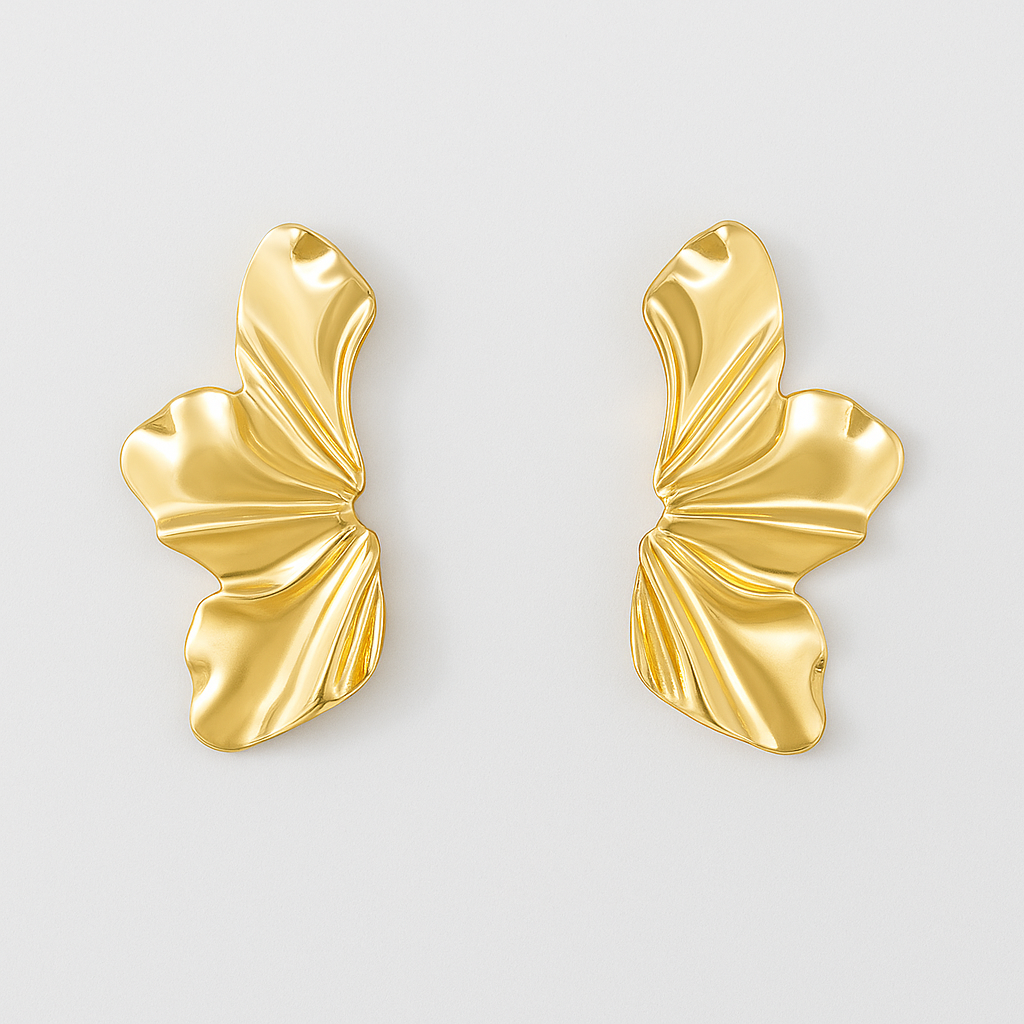Sculpted Goldleaf Earrings