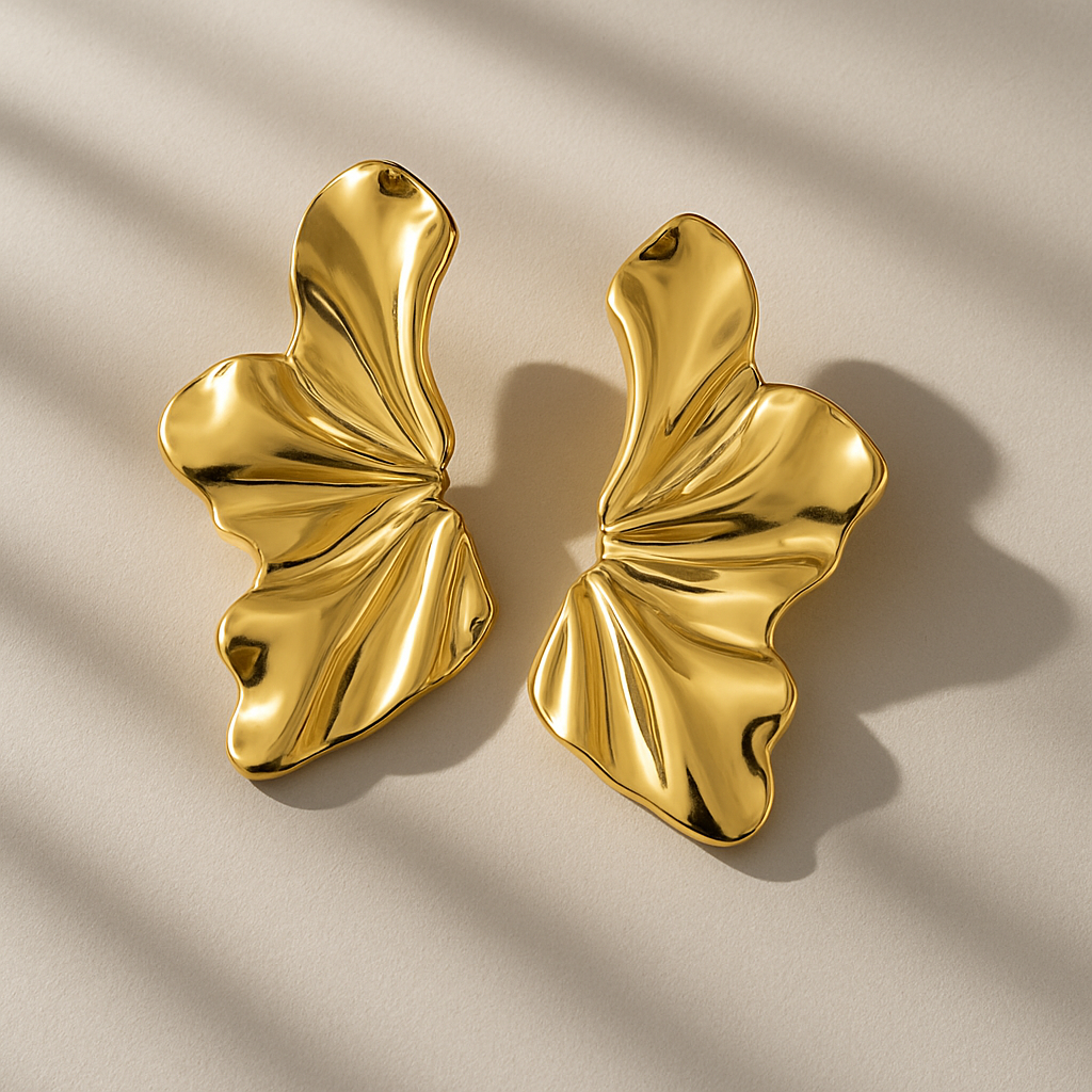 Sculpted Goldleaf Earrings