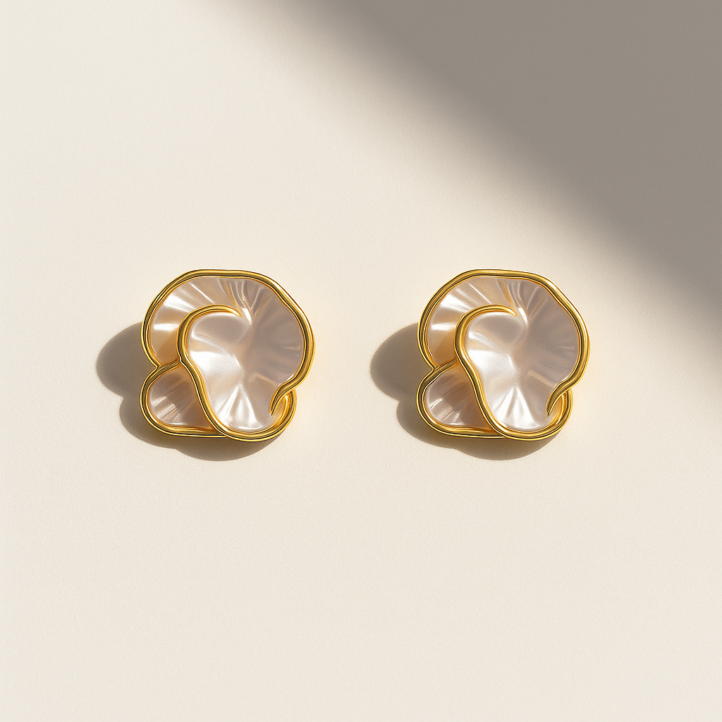 Ivory Whirl Earrings