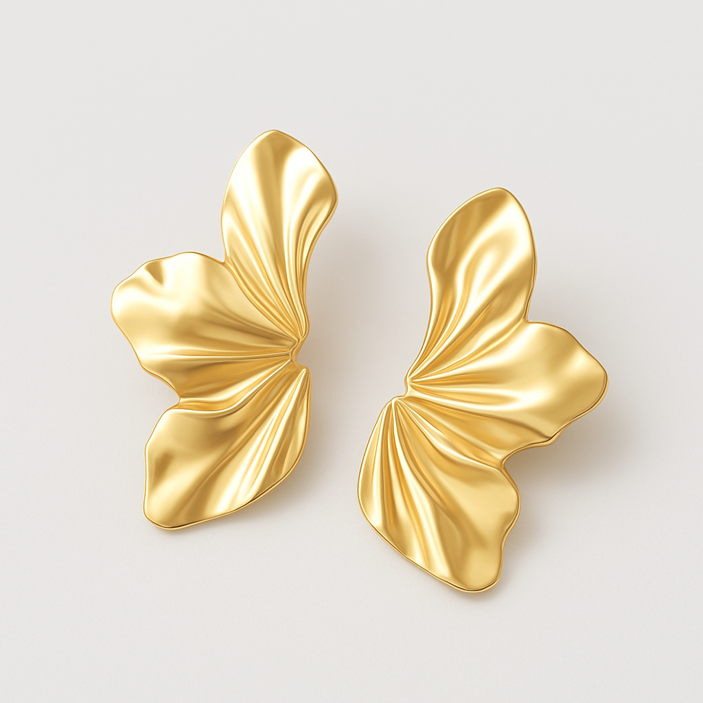 Sculpted Goldleaf Earrings