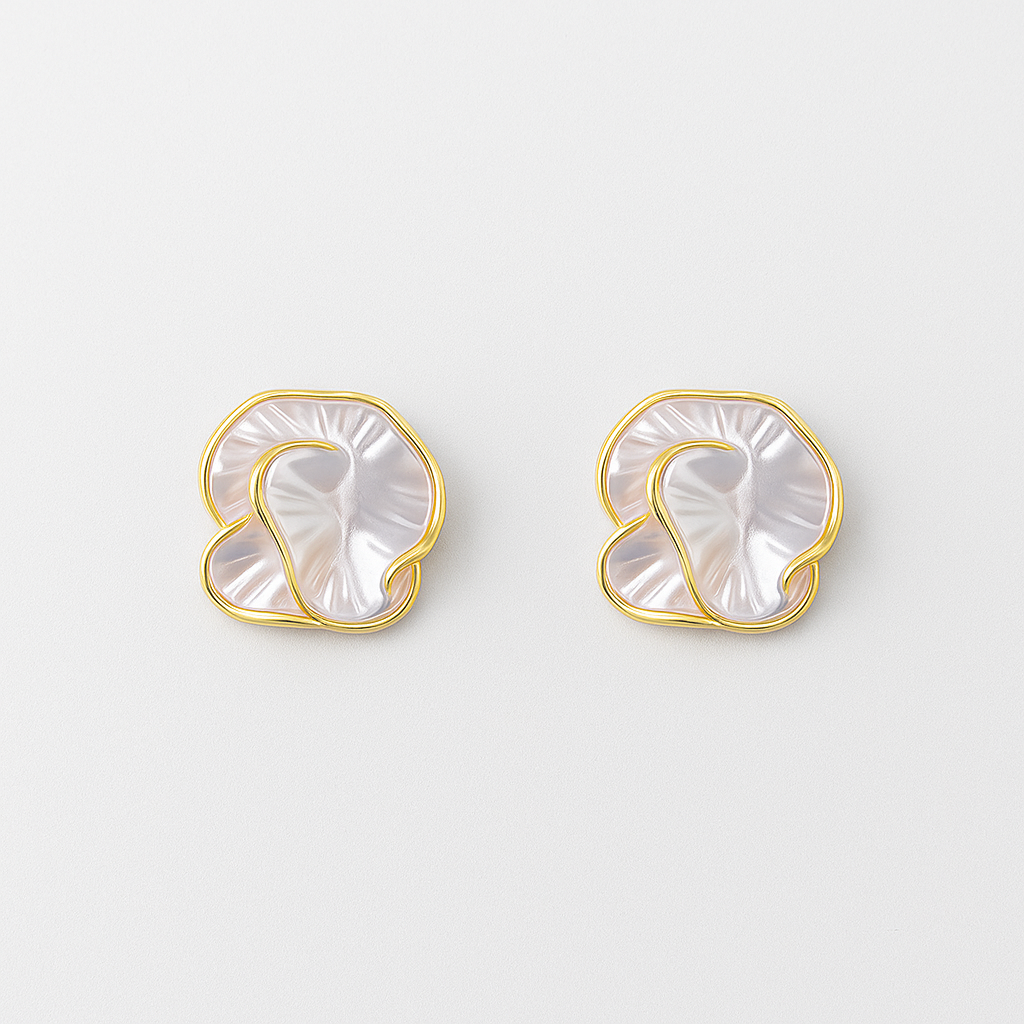 Ivory Whirl Earrings