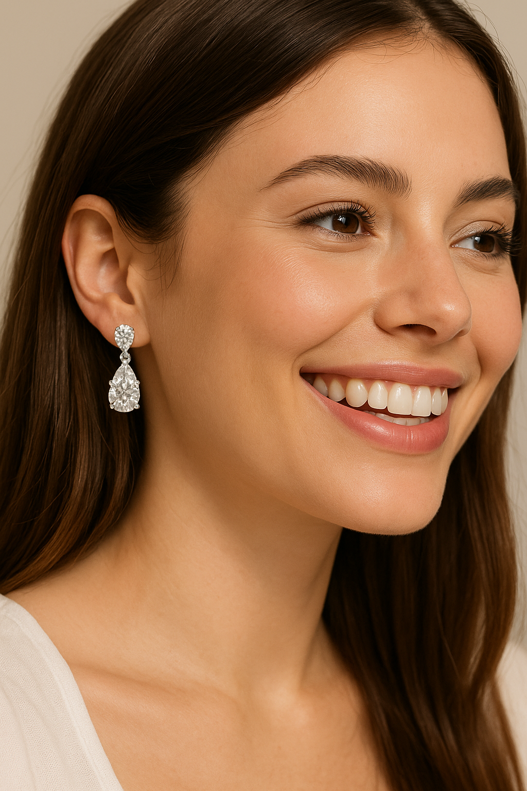 Celestia Pear Drop Earrings