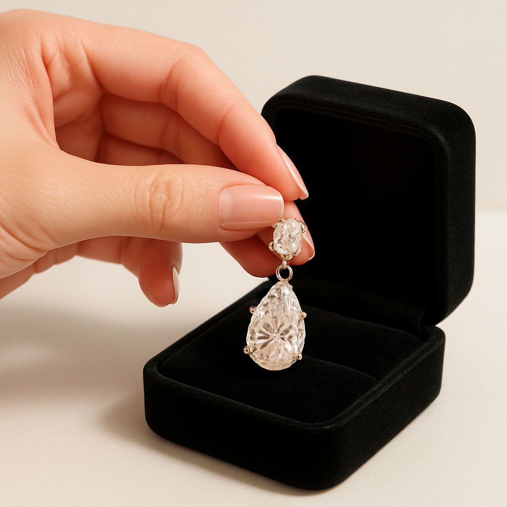 Celestia Pear Drop Earrings