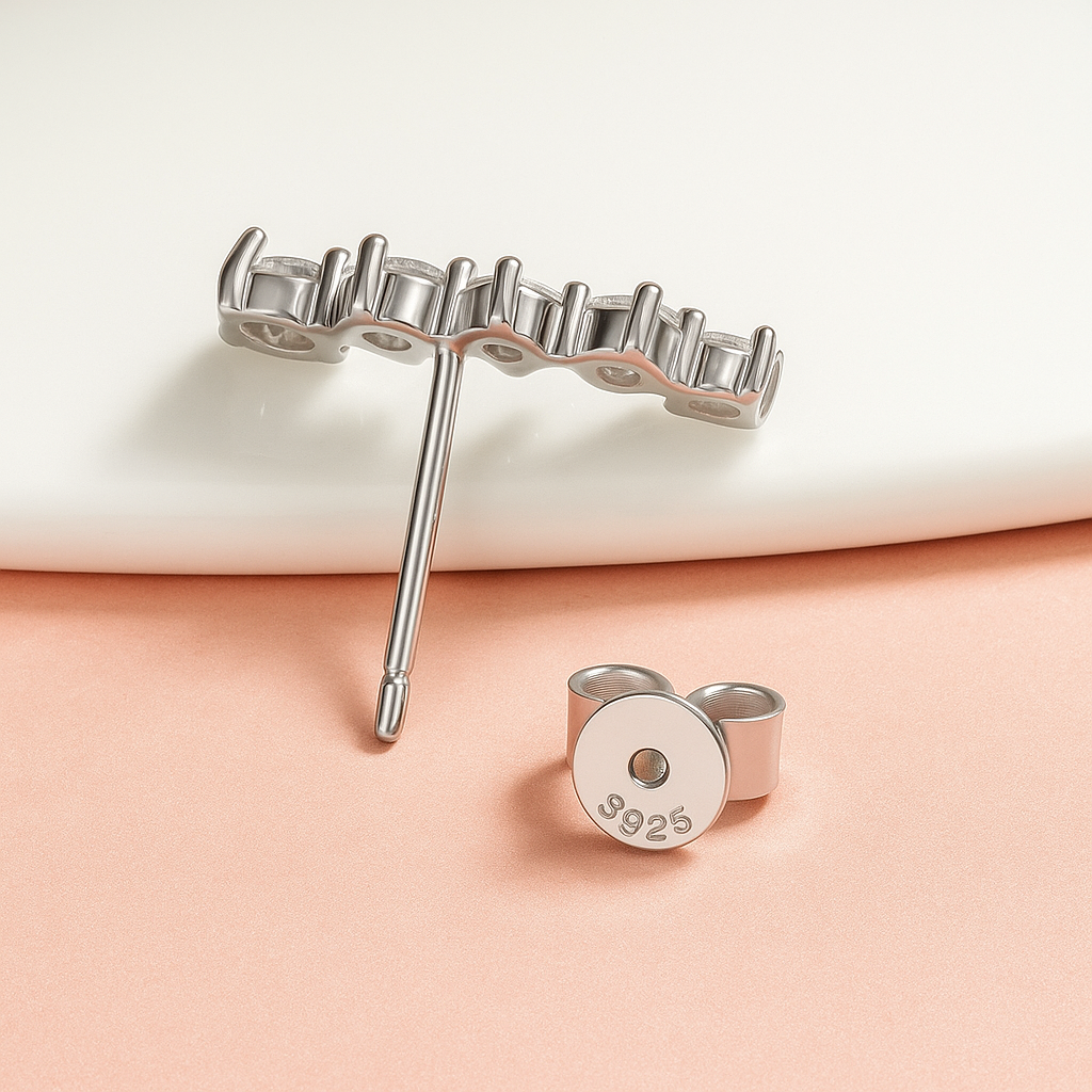 Lustre Arc Moissanite Earrings