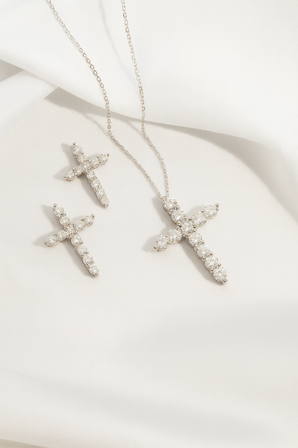 Eternal Cross Moissanite Necklace