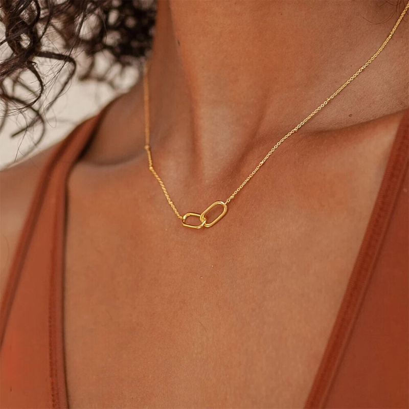 Paperclip Pendant Necklace