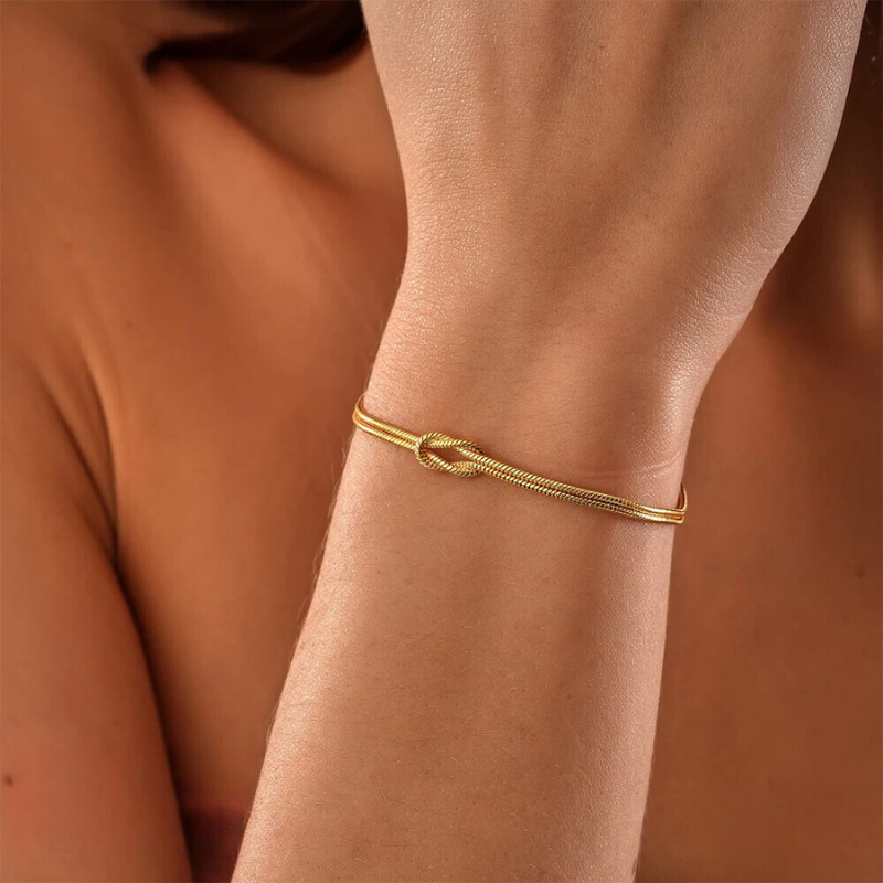 Bracelet serpent noué 