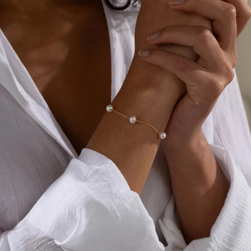 Bracelet chaîne de perles 