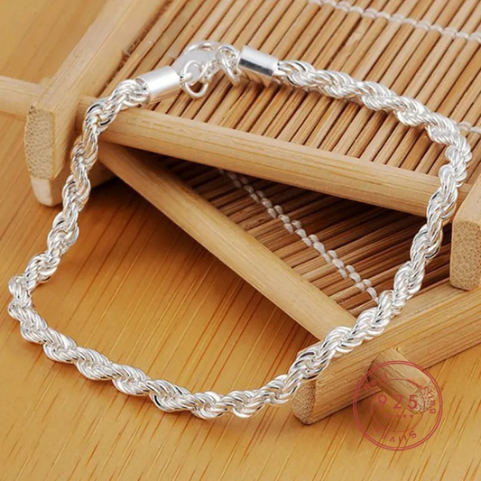 Bracelet en corde (argent)