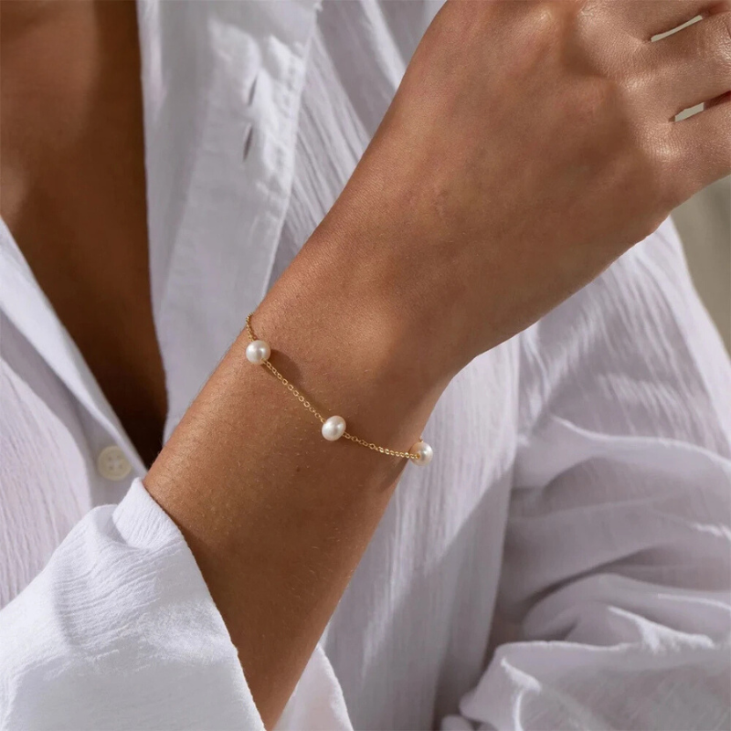 Bracelet chaîne de perles 