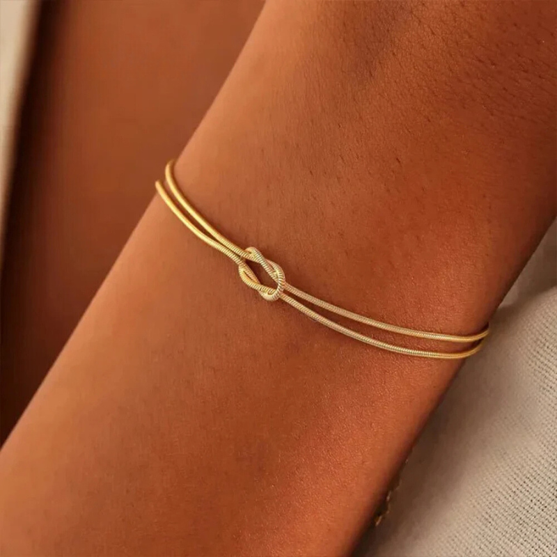 Bracelet serpent noué 