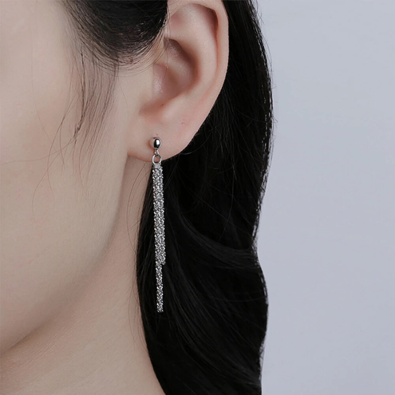 Boucles d'oreilles à tige en chaîne de chou-fleur