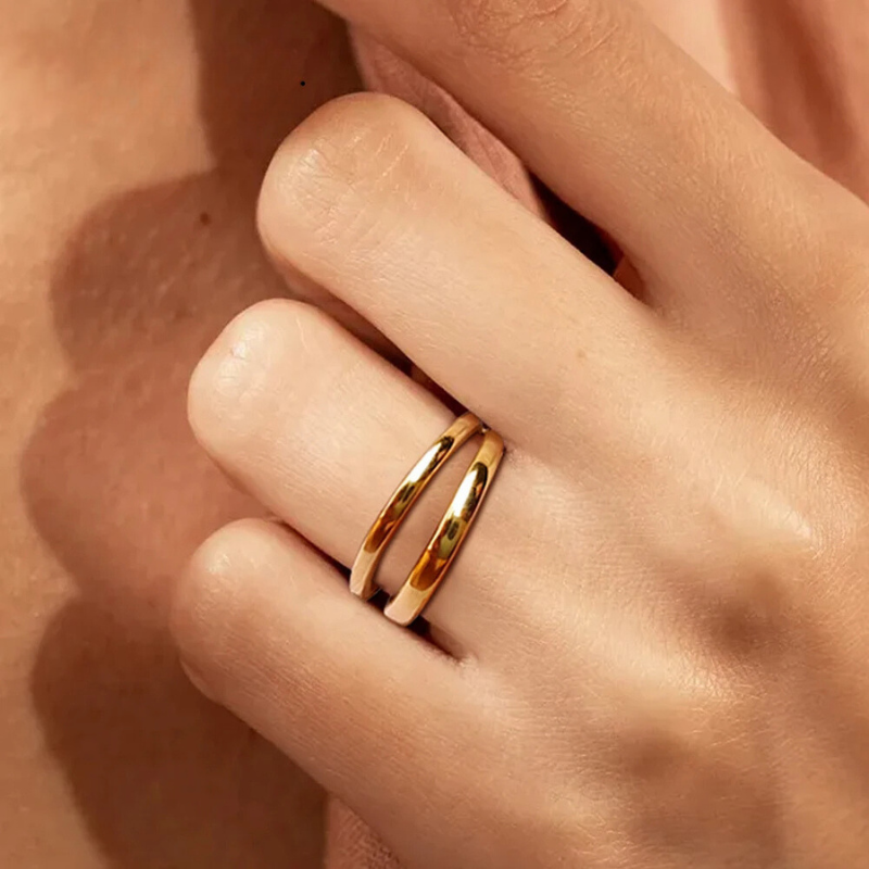 Double Layer Open Ring