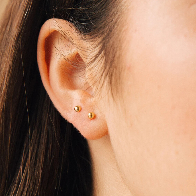 3mm Ball Stud Earring