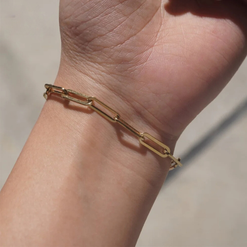 Bracelet à maillons cubains