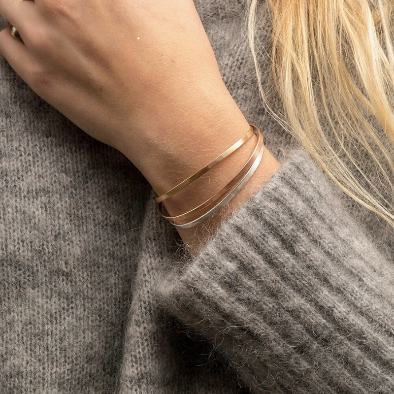 Bracelet manchette fin
